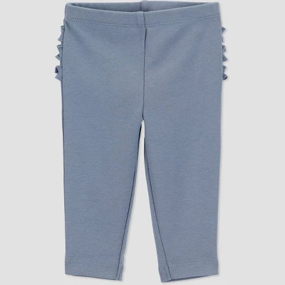 Carter's Just One You® Baby Girls' 2pk Floral Ruffle Pants - Blue 4 Carter's Just One You® Baby Girls' 2pk Floral Ruffle Pants - Blue - Image 2