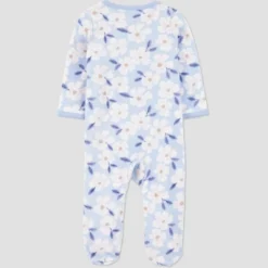 Carter's Just One You® Baby Girls' Floral Printed Sleep N' Play - Blue