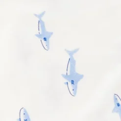 Carter's Just One You®️ Baby 2pk Shark Towel - Blue: Cotton Polyester Hooded Towels, Animal Theme, 29"x29"