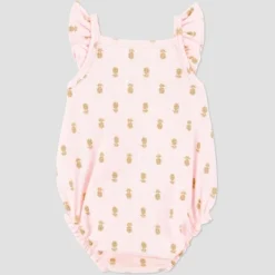 Carter's Just One You® Baby Girls' Pineapple Textured Romper - Pink